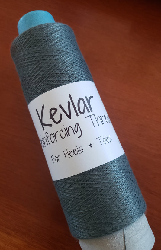 Kevlar Reinforcing Thread for Sock Knitting Blue/Gray